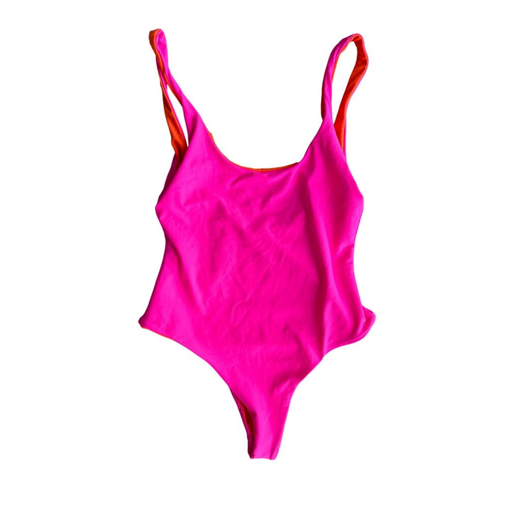 Cynthia Rowley Reversible Love Dove One Piece Bathing Suit - Picture 8 of 12